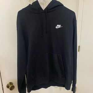 Nike Men's Dark Hoodie with White Logo